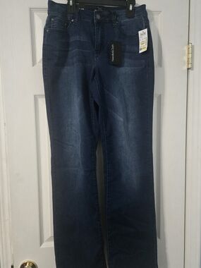 Dark Wash Slim Bootcut Jeans